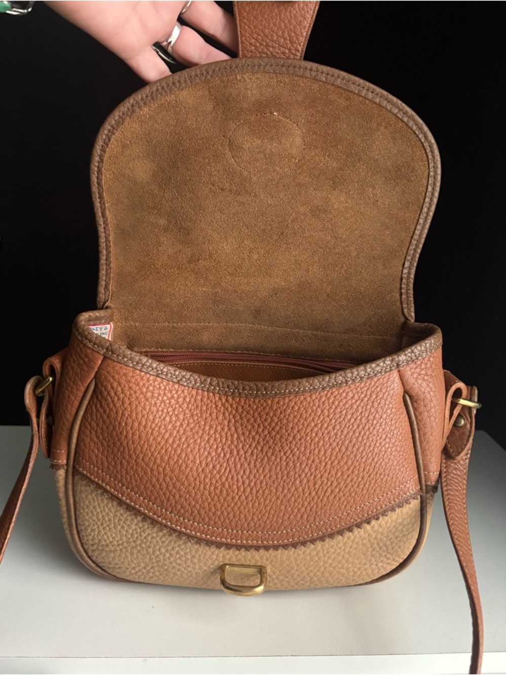 Dooney and Bourke awl Leather Teton Multi Color Crossbody - Picture 14 of 16